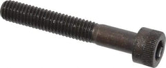Made in USA - M6x1.00 Metric Coarse Hex Socket Drive, Socket Cap Screw - Grade 12.9 Alloy Steel, Black Oxide Finish, Partially Threaded, 40mm Length Under Head - Industrial Tool & Supply