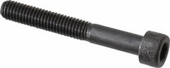 Made in USA - M6x1.00 Metric Coarse Hex Socket Drive, Socket Cap Screw - Grade 12.9 Alloy Steel, Black Oxide Finish, Partially Threaded, 45mm Length Under Head - Industrial Tool & Supply
