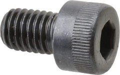 Made in USA - M8x1.25 Metric Coarse Hex Socket Drive, Socket Cap Screw - Grade 12.9 Alloy Steel, Black Oxide Finish, Fully Threaded, 12mm Length Under Head - Industrial Tool & Supply