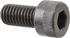 Made in USA - M8x1.25 Metric Coarse Hex Socket Drive, Socket Cap Screw - Grade 12.9 Alloy Steel, Black Oxide Finish, Fully Threaded, 16mm Length Under Head - Industrial Tool & Supply