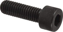 Made in USA - M8x1.25 Metric Coarse Hex Socket Drive, Socket Cap Screw - Grade 12.9 Alloy Steel, Black Oxide Finish, Fully Threaded, 25mm Length Under Head - Industrial Tool & Supply