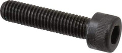 Made in USA - M8x1.25 Metric Coarse Hex Socket Drive, Socket Cap Screw - Grade 12.9 Alloy Steel, Black Oxide Finish, Fully Threaded, 35mm Length Under Head - Industrial Tool & Supply