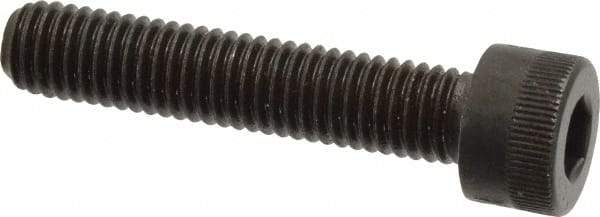 Made in USA - M8x1.25 Metric Coarse Hex Socket Drive, Socket Cap Screw - Grade 12.9 Alloy Steel, Black Oxide Finish, Fully Threaded, 40mm Length Under Head - Industrial Tool & Supply