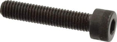 Made in USA - M8x1.25 Metric Coarse Hex Socket Drive, Socket Cap Screw - Grade 12.9 Alloy Steel, Black Oxide Finish, Fully Threaded, 40mm Length Under Head - Industrial Tool & Supply