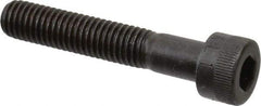 Made in USA - M8x1.25 Metric Coarse Hex Socket Drive, Socket Cap Screw - Grade 12.9 Alloy Steel, Black Oxide Finish, Partially Threaded, 45mm Length Under Head - Industrial Tool & Supply