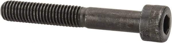 Made in USA - M8x1.25 Metric Coarse Hex Socket Drive, Socket Cap Screw - Grade 12.9 Alloy Steel, Black Oxide Finish, Partially Threaded, 55mm Length Under Head - Industrial Tool & Supply