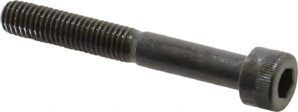 Made in USA - M8x1.25 Metric Coarse Hex Socket Drive, Socket Cap Screw - Grade 12.9 Alloy Steel, Black Oxide Finish, Partially Threaded, 60mm Length Under Head - Industrial Tool & Supply
