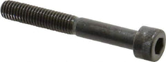 Made in USA - M8x1.25 Metric Coarse Hex Socket Drive, Socket Cap Screw - Grade 12.9 Alloy Steel, Black Oxide Finish, Partially Threaded, 60mm Length Under Head - Industrial Tool & Supply