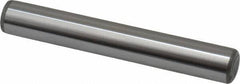 Made in USA - 7/16" Diam x 3" Pin Length Grade 8 Alloy Steel Standard Dowel Pin - Bright Finish, C 47-58 & C 60 (Surface) Hardness, 22,550 Lb (Single Shear), 45,100 Lb (Double Shear) Breaking Strength, 1 Beveled & 1 Rounded End - Industrial Tool & Supply