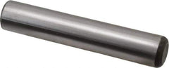 Made in USA - 3/4" Diam x 4" Pin Length Grade 8 Alloy Steel Standard Dowel Pin - Bright Finish, C 47-58 & C 60 (Surface) Hardness, 132,400 Lb (Double Shear), 66,200 Lb (Single Shear) Breaking Strength, 1 Beveled & 1 Rounded End - Industrial Tool & Supply