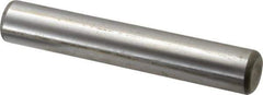 Made in USA - 3/4" Diam x 4-1/2" Pin Length Grade 8 Alloy Steel Standard Dowel Pin - Bright Finish, C 47-58 & C 60 (Surface) Hardness, 132,400 Lb (Double Shear), 66,200 Lb (Single Shear) Breaking Strength, 1 Beveled & 1 Rounded End - Industrial Tool & Supply