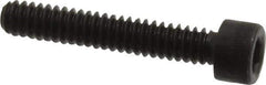 Made in USA - #10-24 UNC Hex Socket Drive, Socket Cap Screw - Alloy Steel, Black Oxide Finish, Partially Threaded, 1-1/8" Length Under Head - Industrial Tool & Supply