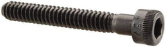 Made in USA - #10-24 UNC Hex Socket Drive, Socket Cap Screw - Alloy Steel, Black Oxide Finish, Partially Threaded, 1-3/8" Length Under Head - Industrial Tool & Supply