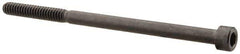 Made in USA - #10-24 UNC Hex Socket Drive, Socket Cap Screw - Alloy Steel, Black Oxide Finish, Partially Threaded, 3-1/4" Length Under Head - Industrial Tool & Supply