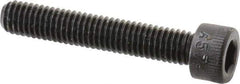 Made in USA - #10-32 UNF Hex Socket Drive, Socket Cap Screw - Alloy Steel, Black Oxide Finish, Partially Threaded, 1-1/8" Length Under Head - Industrial Tool & Supply