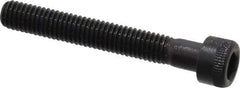 Made in USA - #10-32 UNF Hex Socket Drive, Socket Cap Screw - Alloy Steel, Black Oxide Finish, Partially Threaded, 1-3/8" Length Under Head - Industrial Tool & Supply