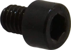 Made in USA - #10-32 UNF Hex Socket Drive, Socket Cap Screw - Alloy Steel, Black Oxide Finish, Fully Threaded, 1/4" Length Under Head - Industrial Tool & Supply