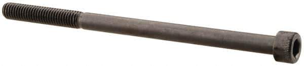 Made in USA - #10-32 UNF Hex Socket Drive, Socket Cap Screw - Alloy Steel, Black Oxide Finish, Partially Threaded, 3-1/4" Length Under Head - Industrial Tool & Supply