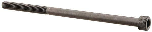 Made in USA - #10-32 UNF Hex Socket Drive, Socket Cap Screw - Alloy Steel, Black Oxide Finish, Partially Threaded, 3-1/2" Length Under Head - Industrial Tool & Supply