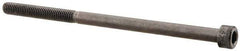 Made in USA - #10-32 UNF Hex Socket Drive, Socket Cap Screw - Alloy Steel, Black Oxide Finish, Partially Threaded, 3-1/2" Length Under Head - Industrial Tool & Supply