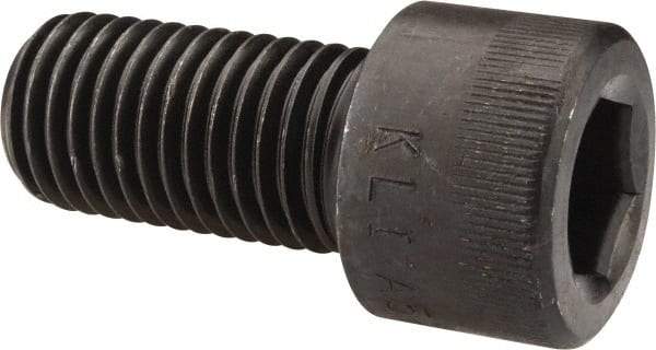 Made in USA - 1-8 UNC Hex Socket Drive, Socket Cap Screw - Alloy Steel, Black Oxide Finish, Fully Threaded, 2" Length Under Head - Industrial Tool & Supply