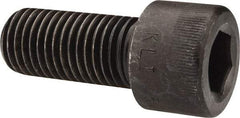 Made in USA - 1-8 UNC Hex Socket Drive, Socket Cap Screw - Alloy Steel, Black Oxide Finish, Fully Threaded, 2-1/4" Length Under Head - Industrial Tool & Supply