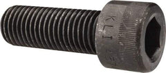 Made in USA - 1-8 UNC Hex Socket Drive, Socket Cap Screw - Alloy Steel, Black Oxide Finish, Fully Threaded, 2-3/4" Length Under Head - Industrial Tool & Supply
