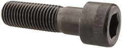 Made in USA - 1-8 UNC Hex Socket Drive, Socket Cap Screw - Alloy Steel, Black Oxide Finish, Partially Threaded, 3-1/2" Length Under Head - Industrial Tool & Supply