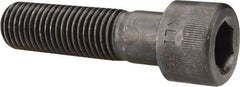 Made in USA - 1-8 UNC Hex Socket Drive, Socket Cap Screw - Alloy Steel, Black Oxide Finish, Partially Threaded, 3-3/4" Length Under Head - Industrial Tool & Supply
