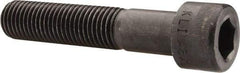 Made in USA - 1-8 UNC Hex Socket Drive, Socket Cap Screw - Alloy Steel, Black Oxide Finish, Partially Threaded, 5" Length Under Head - Industrial Tool & Supply