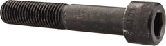 Made in USA - 1-8 UNC Hex Socket Drive, Socket Cap Screw - Alloy Steel, Black Oxide Finish, Partially Threaded, 5-1/2" Length Under Head - Industrial Tool & Supply