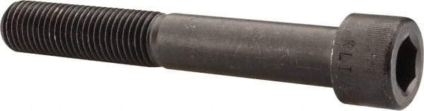 Made in USA - 1-8 UNC Hex Socket Drive, Socket Cap Screw - Alloy Steel, Black Oxide Finish, Partially Threaded, 7" Length Under Head - Industrial Tool & Supply