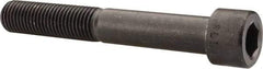 Made in USA - 1-8 UNC Hex Socket Drive, Socket Cap Screw - Alloy Steel, Black Oxide Finish, Partially Threaded, 7" Length Under Head - Industrial Tool & Supply