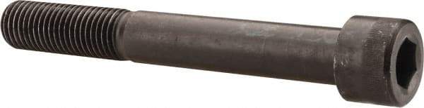 Made in USA - 1-8 UNC Hex Socket Drive, Socket Cap Screw - Alloy Steel, Black Oxide Finish, Partially Threaded, 7-1/2" Length Under Head - Industrial Tool & Supply