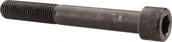 Made in USA - 1-8 UNC Hex Socket Drive, Socket Cap Screw - Alloy Steel, Black Oxide Finish, Partially Threaded, 8" Length Under Head - Industrial Tool & Supply
