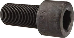Made in USA - 1-14 UNF Hex Socket Drive, Socket Cap Screw - Alloy Steel, Black Oxide Finish, Fully Threaded, 2" Length Under Head - Industrial Tool & Supply
