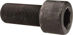 Made in USA - 1-14 UNF Hex Socket Drive, Socket Cap Screw - Alloy Steel, Black Oxide Finish, Fully Threaded, 2-1/4" Length Under Head - Industrial Tool & Supply