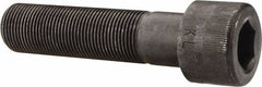 Made in USA - 1-14 UNF Hex Socket Drive, Socket Cap Screw - Alloy Steel, Black Oxide Finish, Partially Threaded, 4" Length Under Head - Industrial Tool & Supply