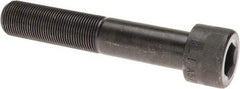 Made in USA - 1-14 UNF Hex Socket Drive, Socket Cap Screw - Alloy Steel, Black Oxide Finish, Partially Threaded, 5-1/2" Length Under Head - Industrial Tool & Supply