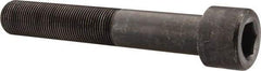 Made in USA - 1-14 UNF Hex Socket Drive, Socket Cap Screw - Alloy Steel, Black Oxide Finish, Partially Threaded, 6" Length Under Head - Industrial Tool & Supply