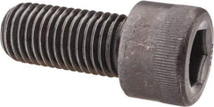 Made in USA - 1-1/8 - 7 UNC Hex Socket Drive, Socket Cap Screw - Alloy Steel, Black Oxide Finish, Fully Threaded, 2-1/2" Length Under Head - Industrial Tool & Supply