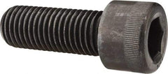 Made in USA - 1-1/8 - 7 UNC Hex Socket Drive, Socket Cap Screw - Alloy Steel, Black Oxide Finish, Fully Threaded, 3" Length Under Head - Industrial Tool & Supply