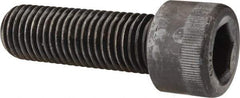 Made in USA - 1-1/8 - 7 UNC Hex Socket Drive, Socket Cap Screw - Alloy Steel, Black Oxide Finish, Fully Threaded, 3-1/2" Length Under Head - Industrial Tool & Supply