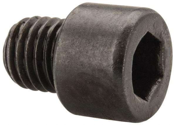 Made in USA - 1/4-28 UNF Hex Socket Drive, Socket Cap Screw - Alloy Steel, Black Oxide Finish, Fully Threaded, 1/4" Length Under Head - Industrial Tool & Supply