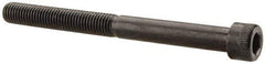Made in USA - 1/4-28 UNF Hex Socket Drive, Socket Cap Screw - Alloy Steel, Black Oxide Finish, Partially Threaded, 2-3/4" Length Under Head - Industrial Tool & Supply