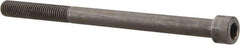 Made in USA - 1/4-28 UNF Hex Socket Drive, Socket Cap Screw - Alloy Steel, Black Oxide Finish, Partially Threaded, 3-1/2" Length Under Head - Industrial Tool & Supply