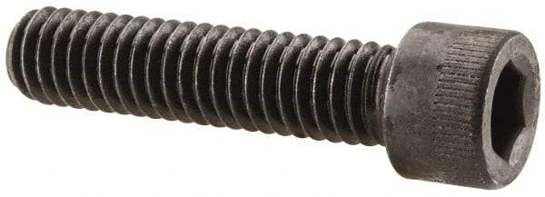 Made in USA - 5/16-18 UNC Hex Socket Drive, Socket Cap Screw - Alloy Steel, Black Oxide Finish, Fully Threaded, 1-3/8" Length Under Head - Industrial Tool & Supply