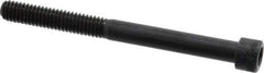 Made in USA - 5/16-18 UNC Hex Socket Drive, Socket Cap Screw - Alloy Steel, Black Oxide Finish, Partially Threaded, 3-1/2" Length Under Head - Industrial Tool & Supply