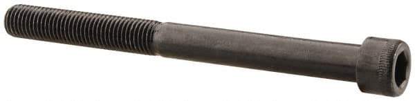 Made in USA - 5/16-24 UNF Hex Socket Drive, Socket Cap Screw - Alloy Steel, Black Oxide Finish, Partially Threaded, 3-1/2" Length Under Head - Industrial Tool & Supply