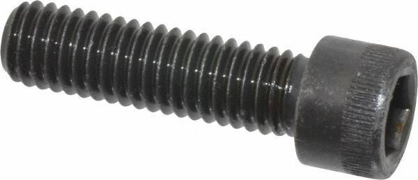 Made in USA - 3/8-16 UNC Hex Socket Drive, Socket Cap Screw - Alloy Steel, Black Oxide Finish, Fully Threaded, 1-3/8" Length Under Head - Industrial Tool & Supply